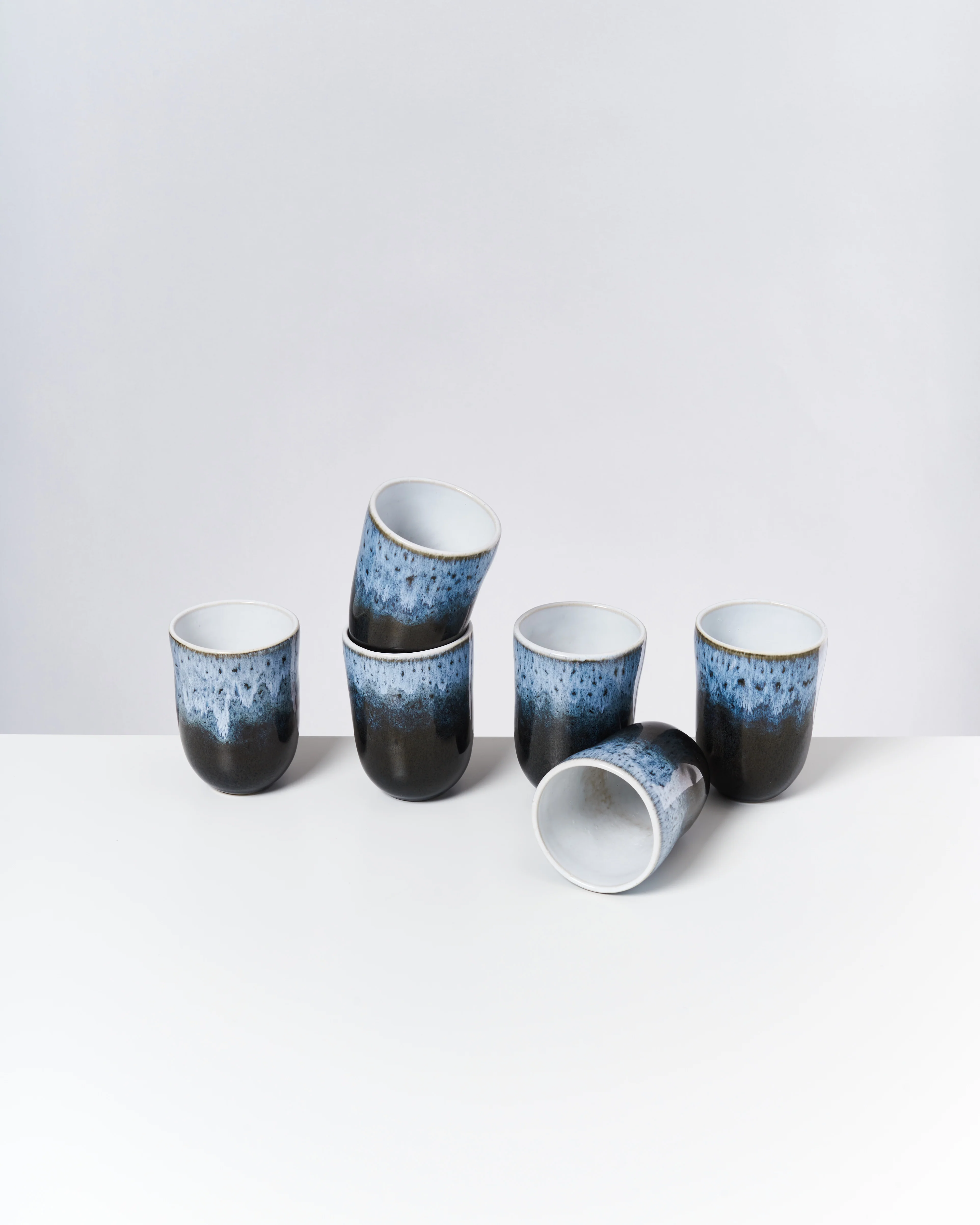 Alcachofra Becher groß schwarzblau 6er-Set