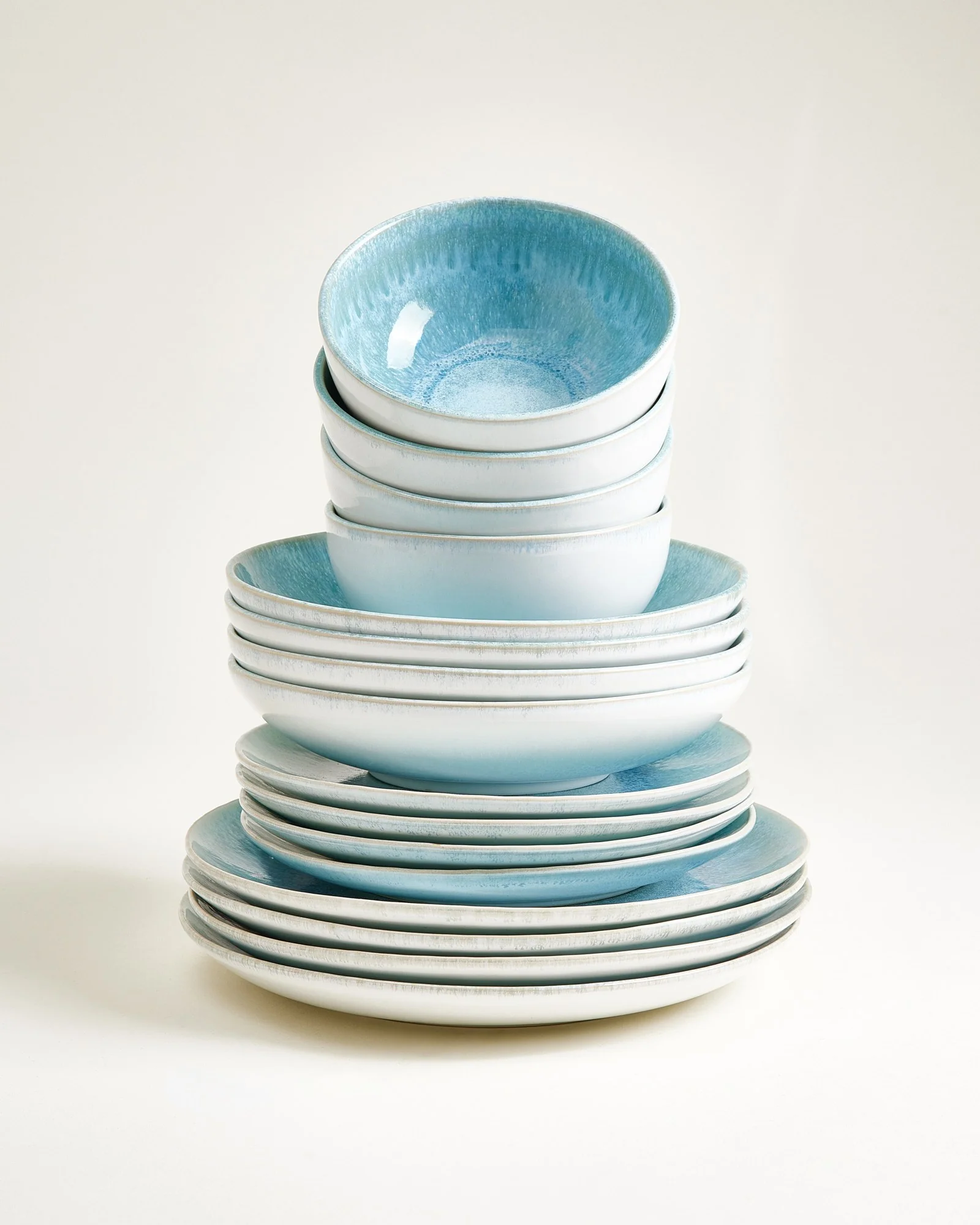 Alcachofra Geschirr-Set grünblau 16-teilig