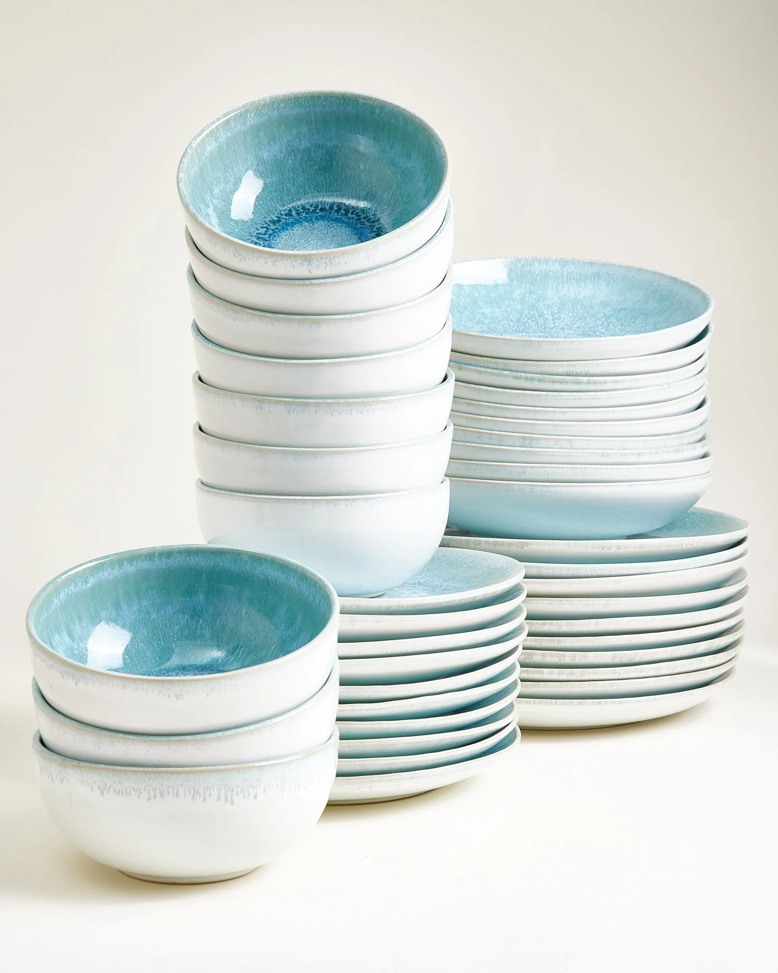 Alcachofra Geschirr-Set grünblau 40-teilig