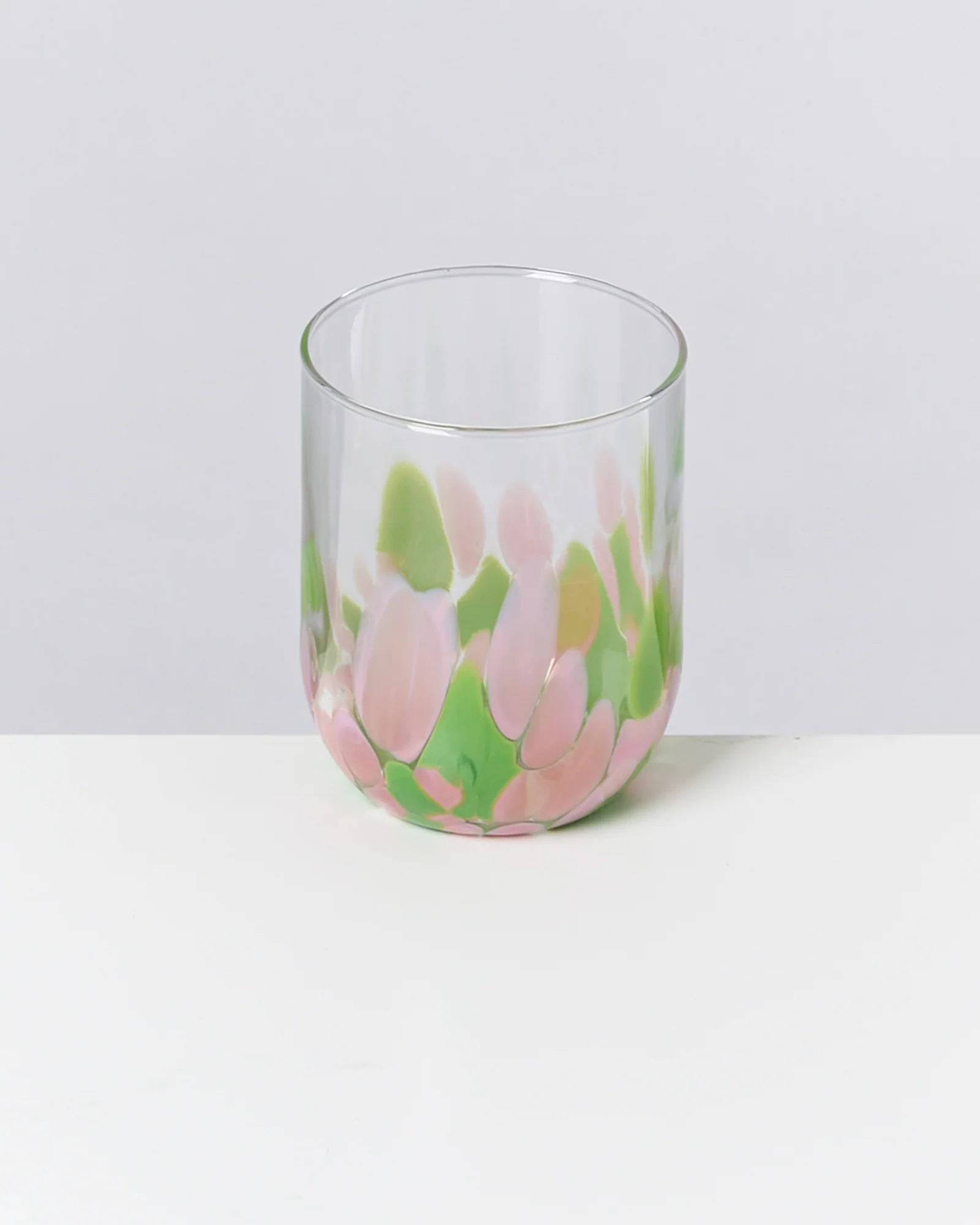 Alegria Glas groß rosa grün