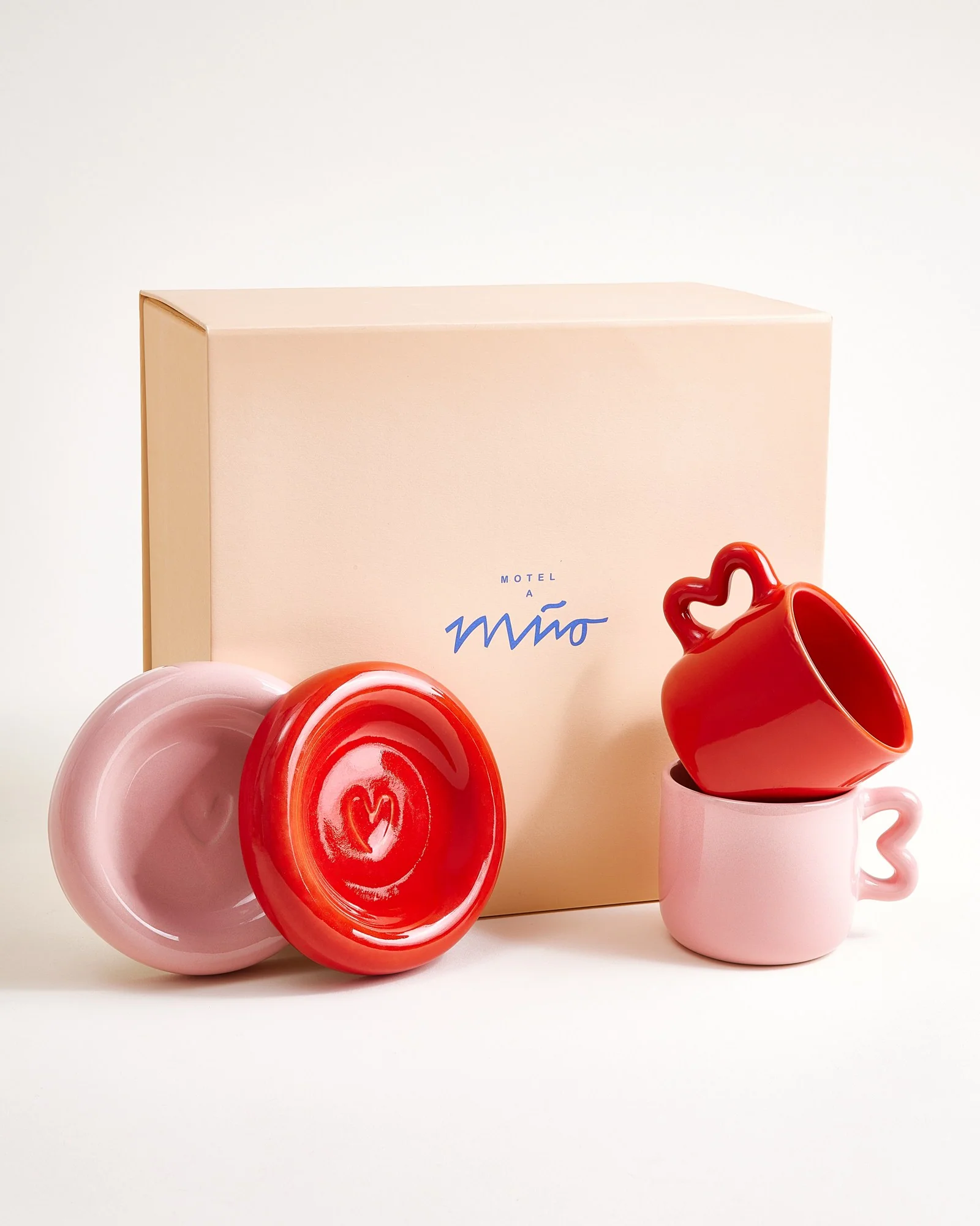 Seia Geschenk-Set rosa rot 5-teilig