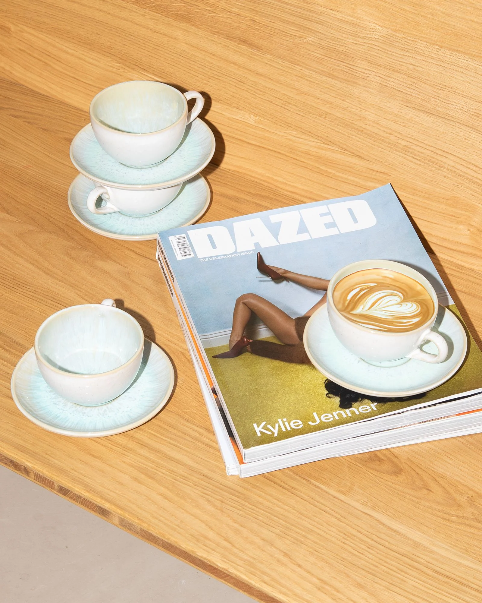 Areia Cappuccinotasse & Untertasse klein classic azur 4er-Set