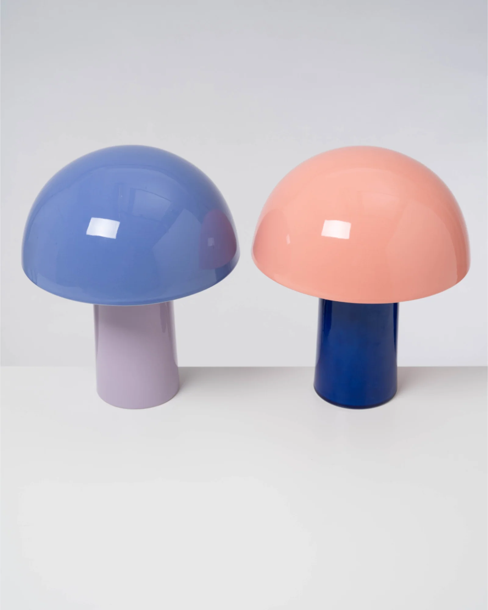 Cogumelo Keramiklampe rosa blau - Image 3
