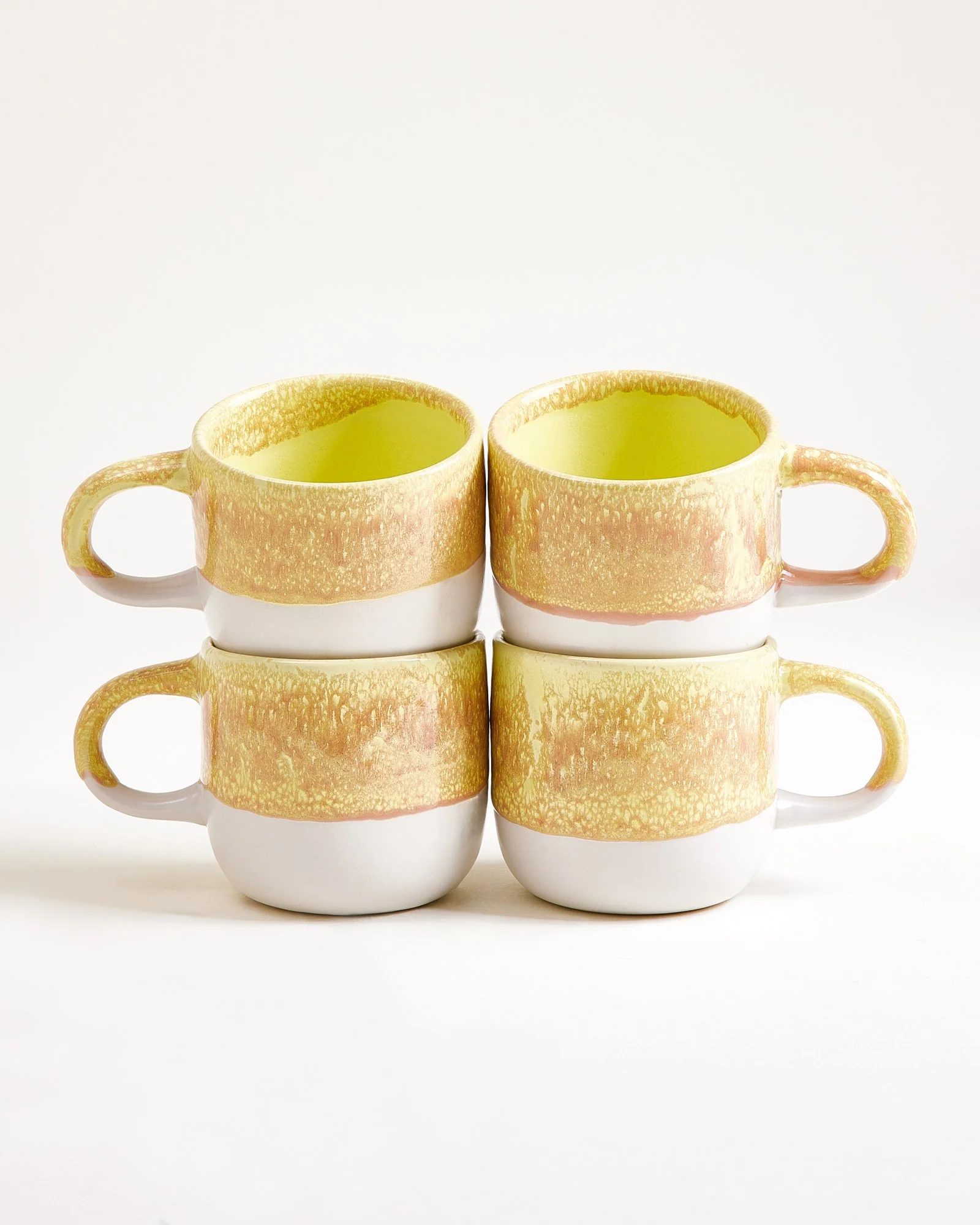 Coimbra Tasse groß gelb 4er-Set