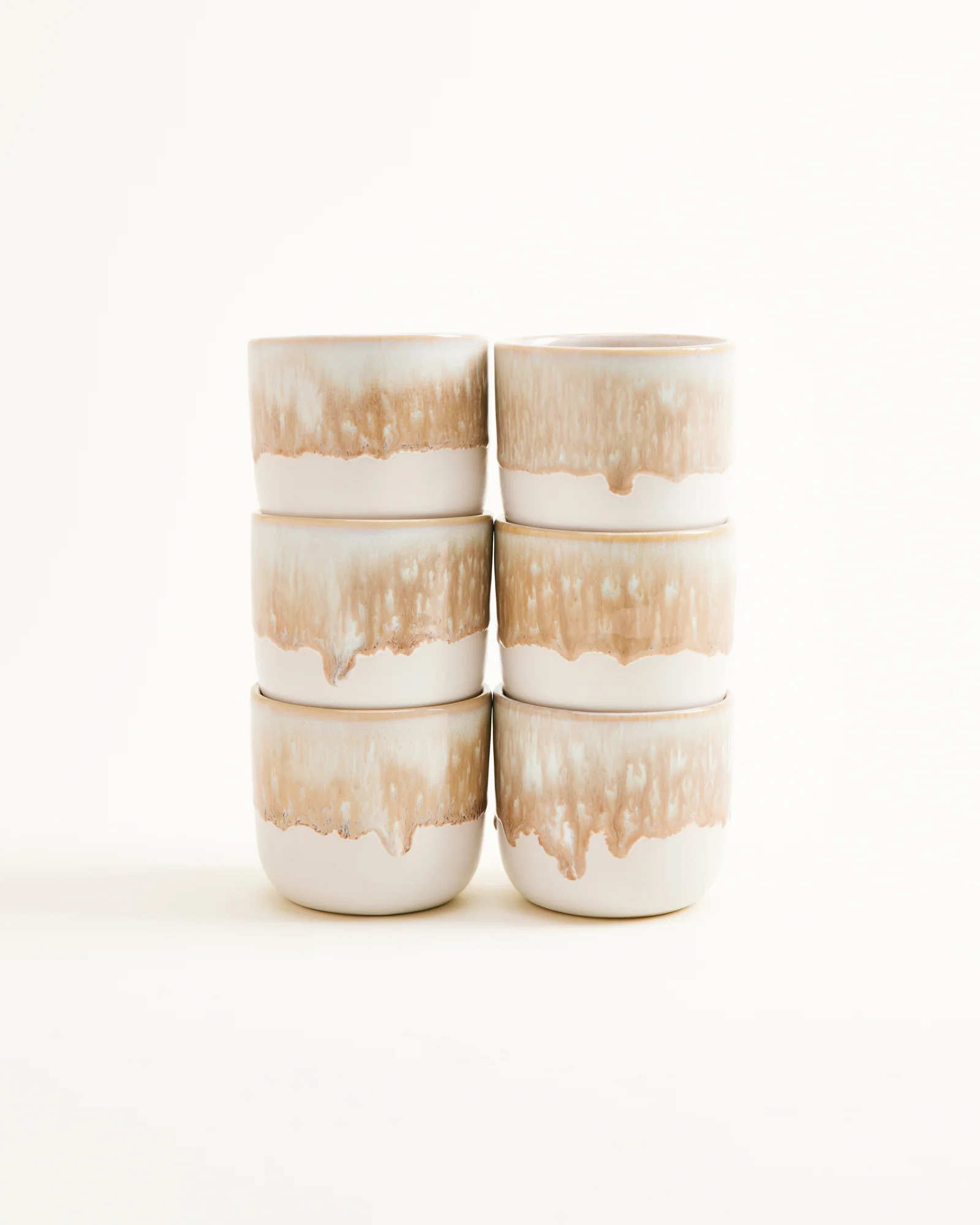 Coimbra Becher klein sand 6er-Set