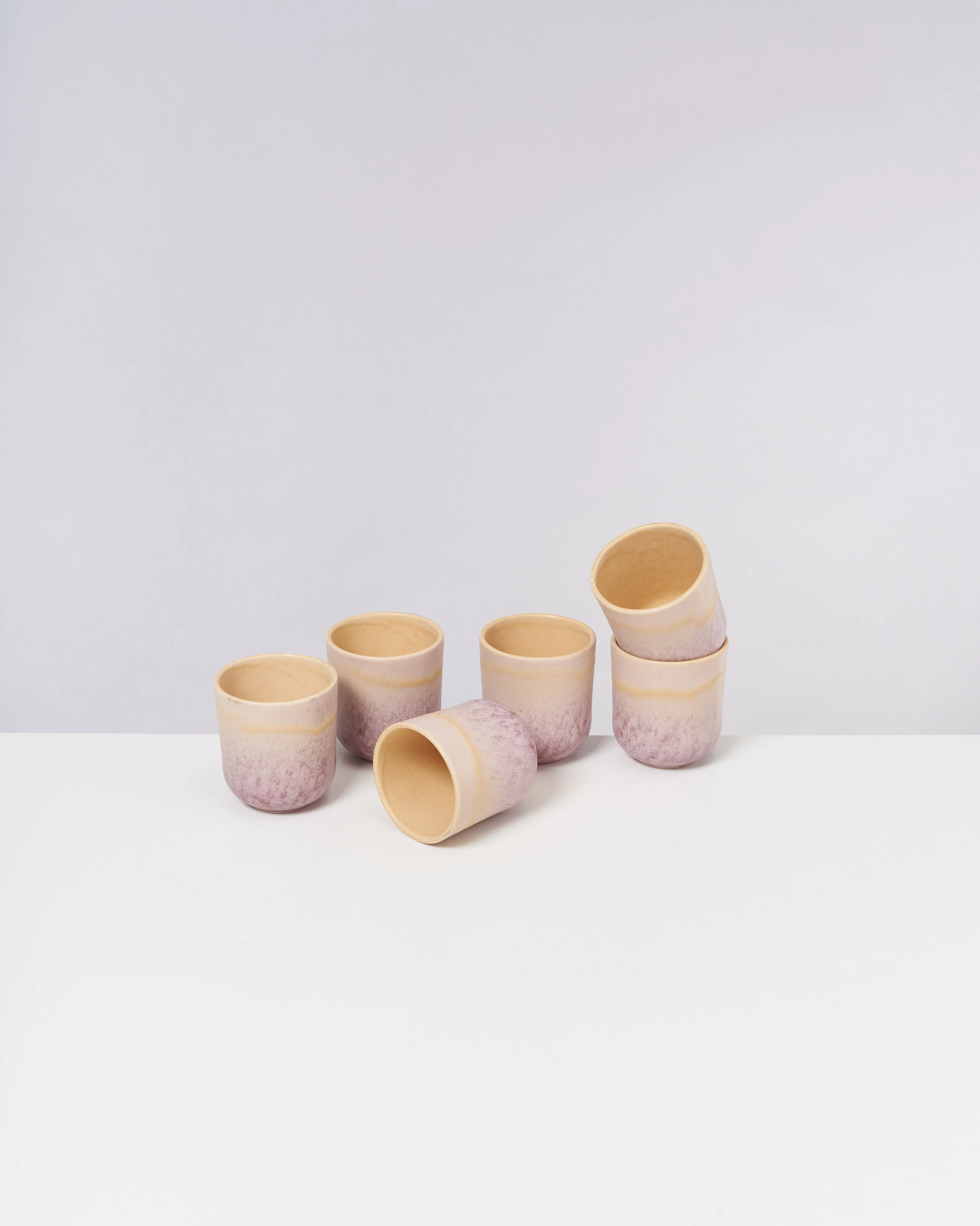 Copa Alto Becher klein apricot flieder 6er-Set
