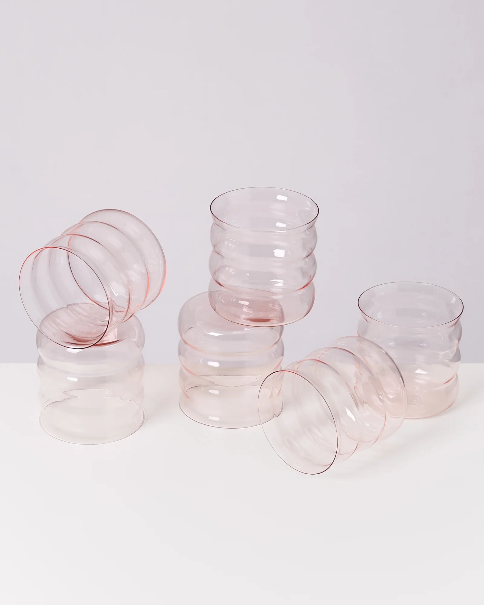 Joia Glas klein bubble rosé 6er-Set - Image 2