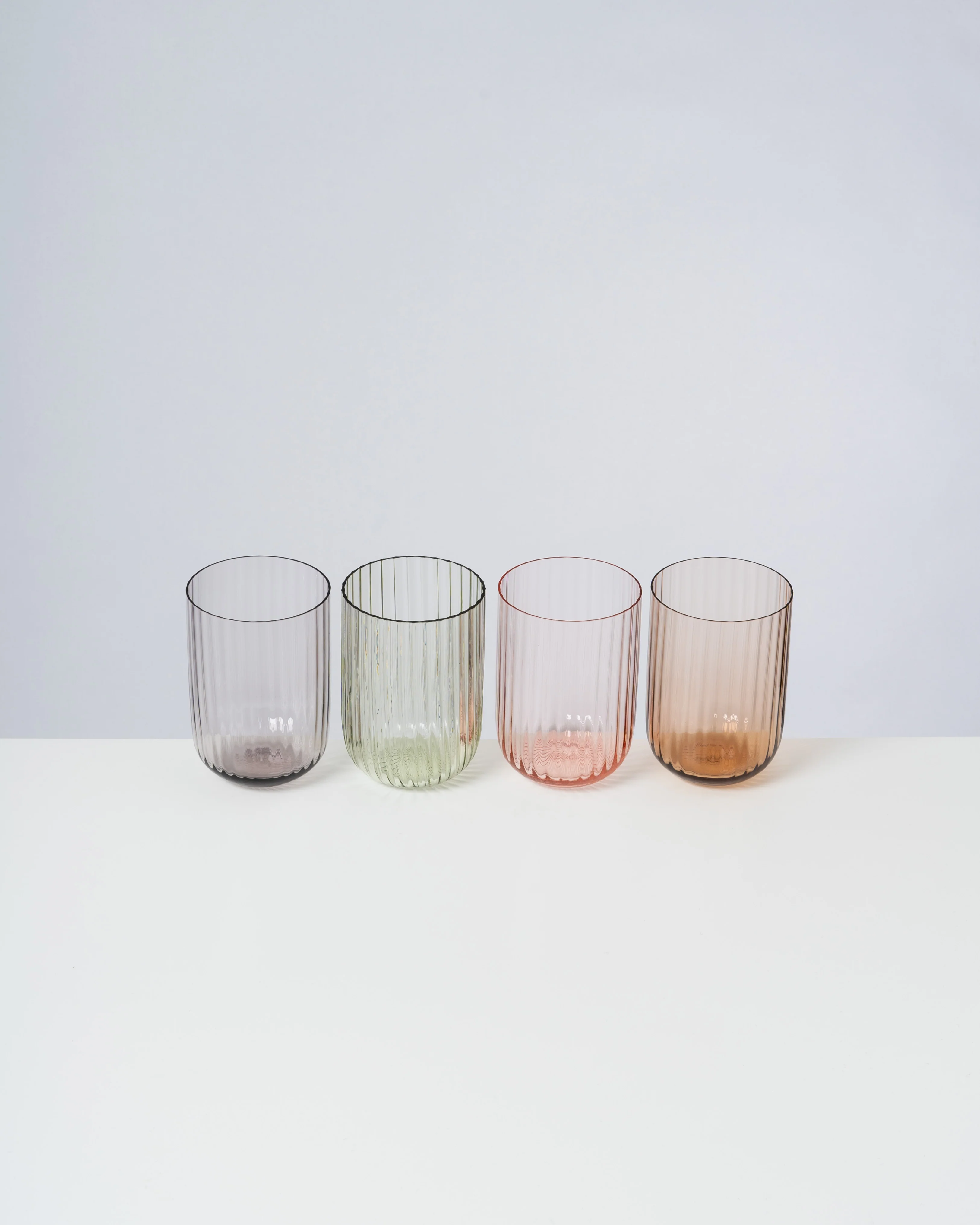 Joia Glas klein riffled grau - Image 3