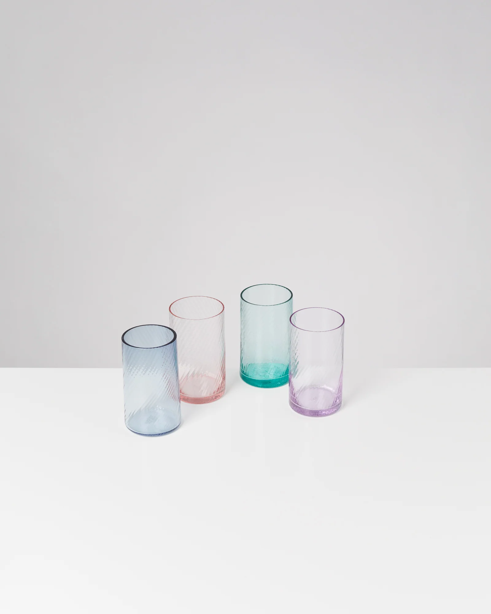 Leiria Glas klein riffled rosé - Image 3