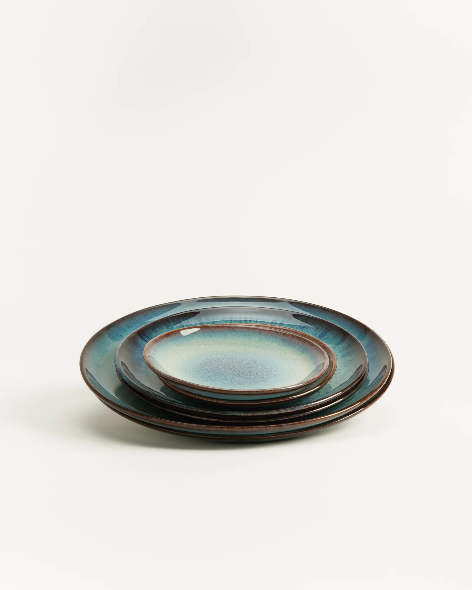 Madeira Teller-Set grünblau 6-teilig