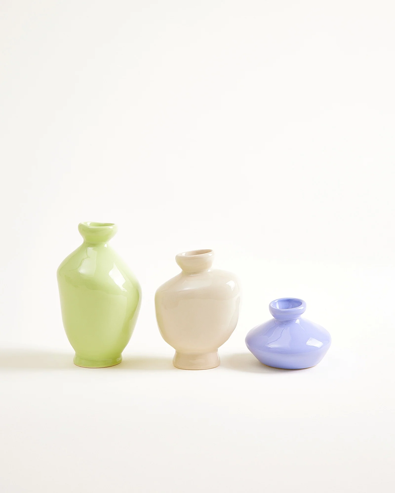 Mino Vase 3er-Set cornflower sand lime - Image 4