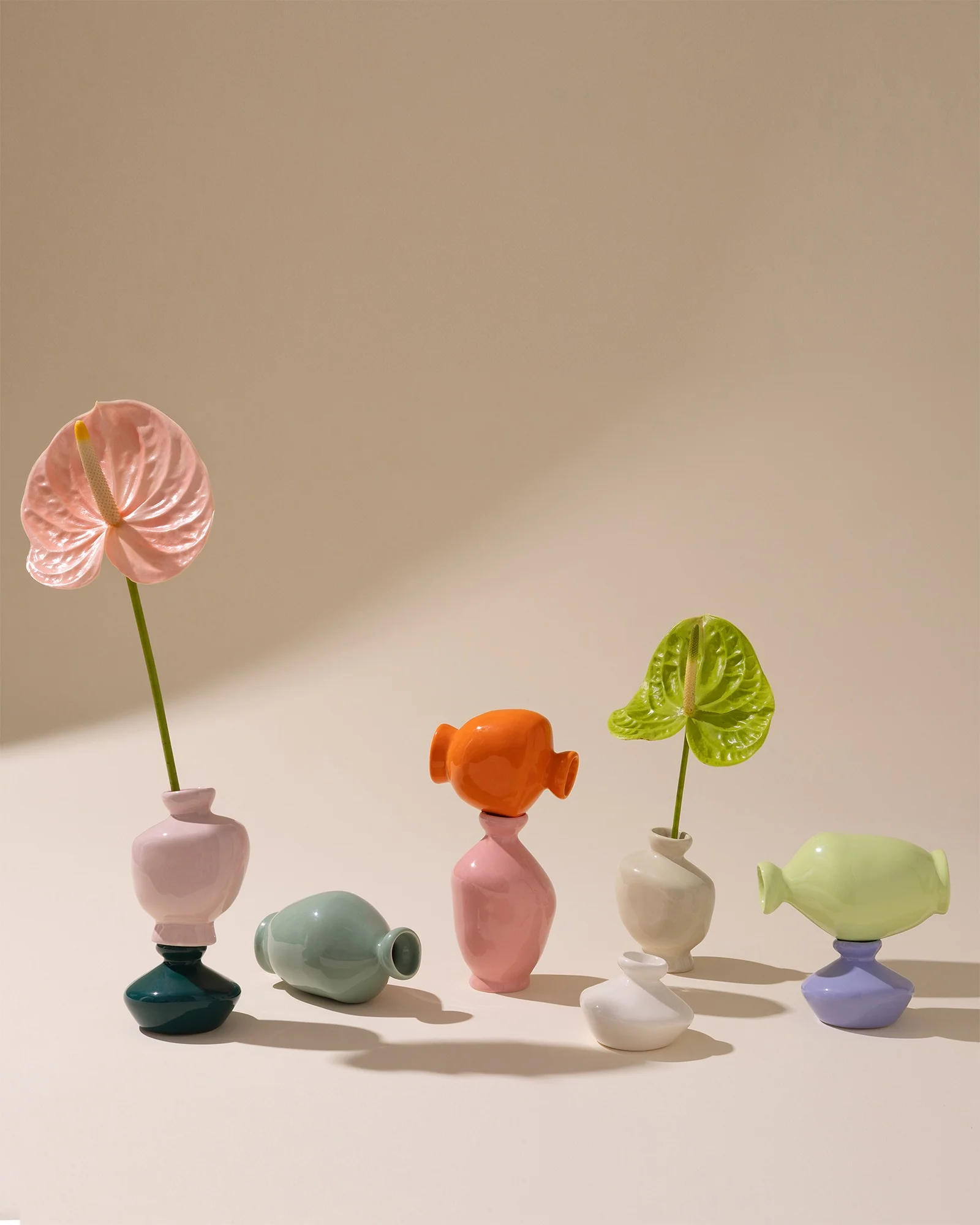 Mino Vase 3er-Set cornflower sand lime - Image 7
