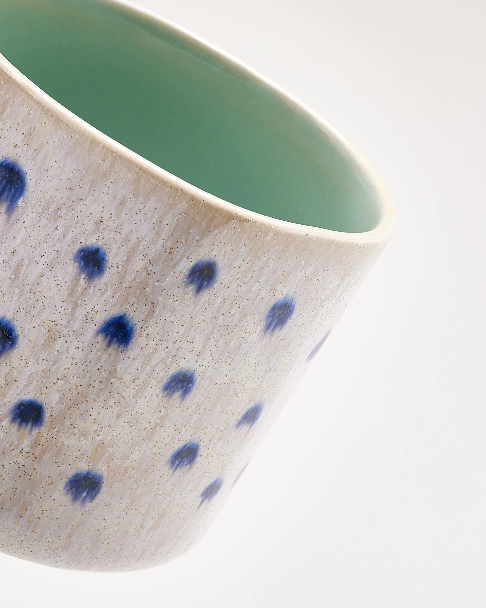 Nódoa Tasse groß gepunktet mint blau - Image 2