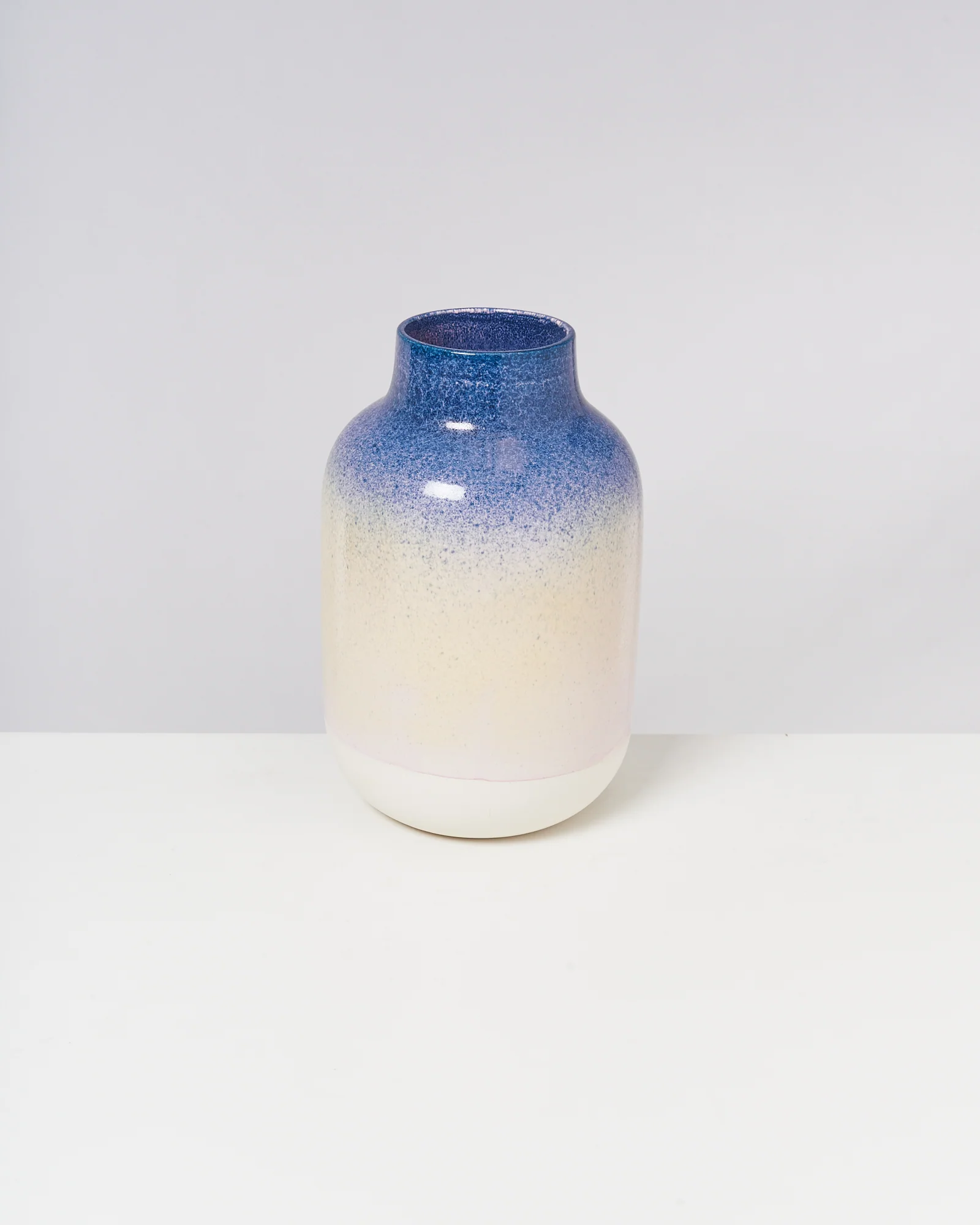 Nuno Vase L gesprenkelt blau rosa