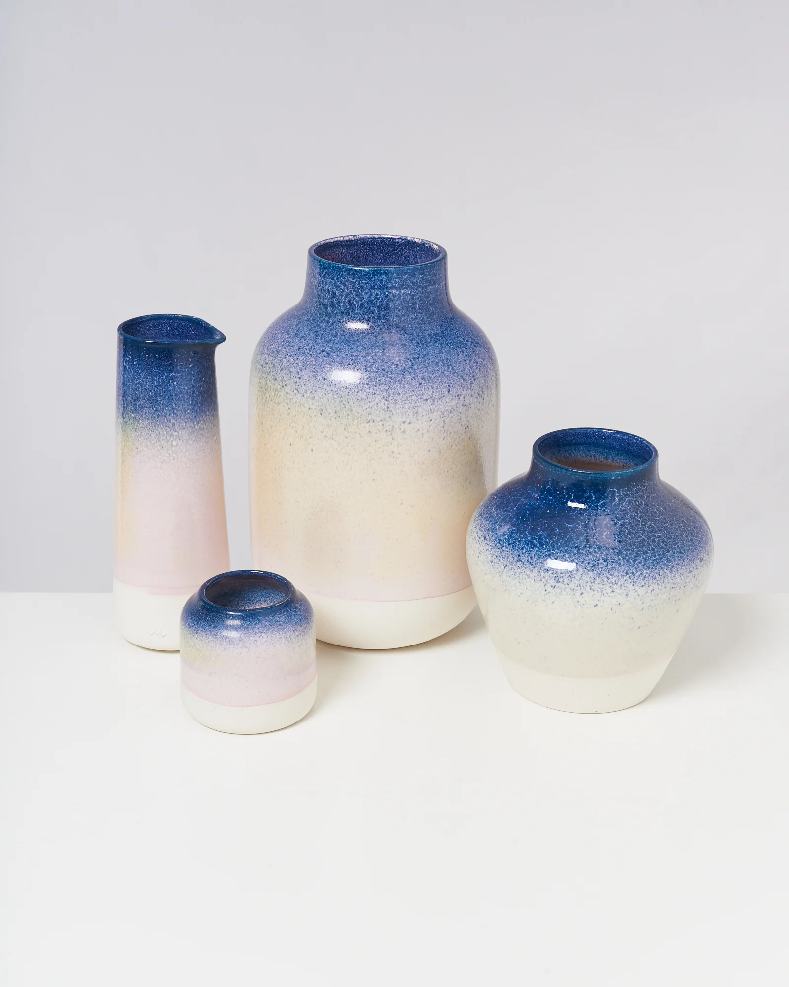 Nuno Vase L gesprenkelt blau rosa - Image 2