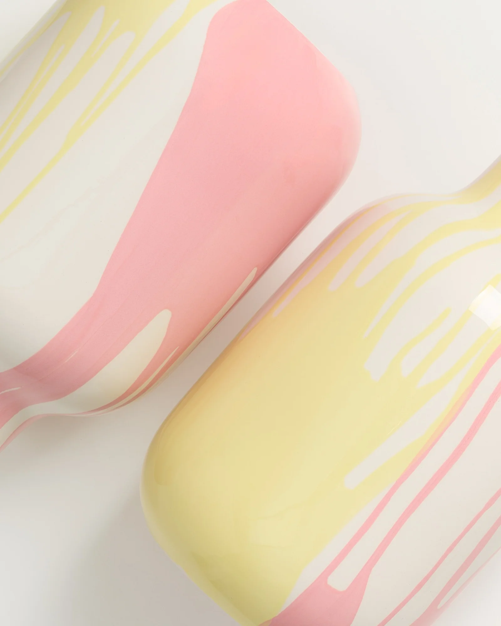 Nuno Vase L drip gelb rosa - Image 2