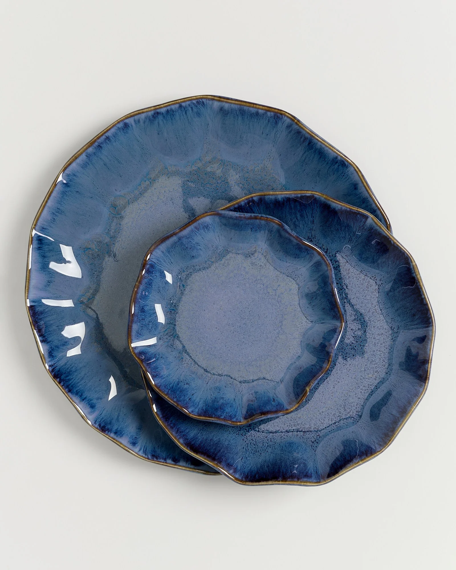 Pérola Teller groß shell dunkelblau - Image 7