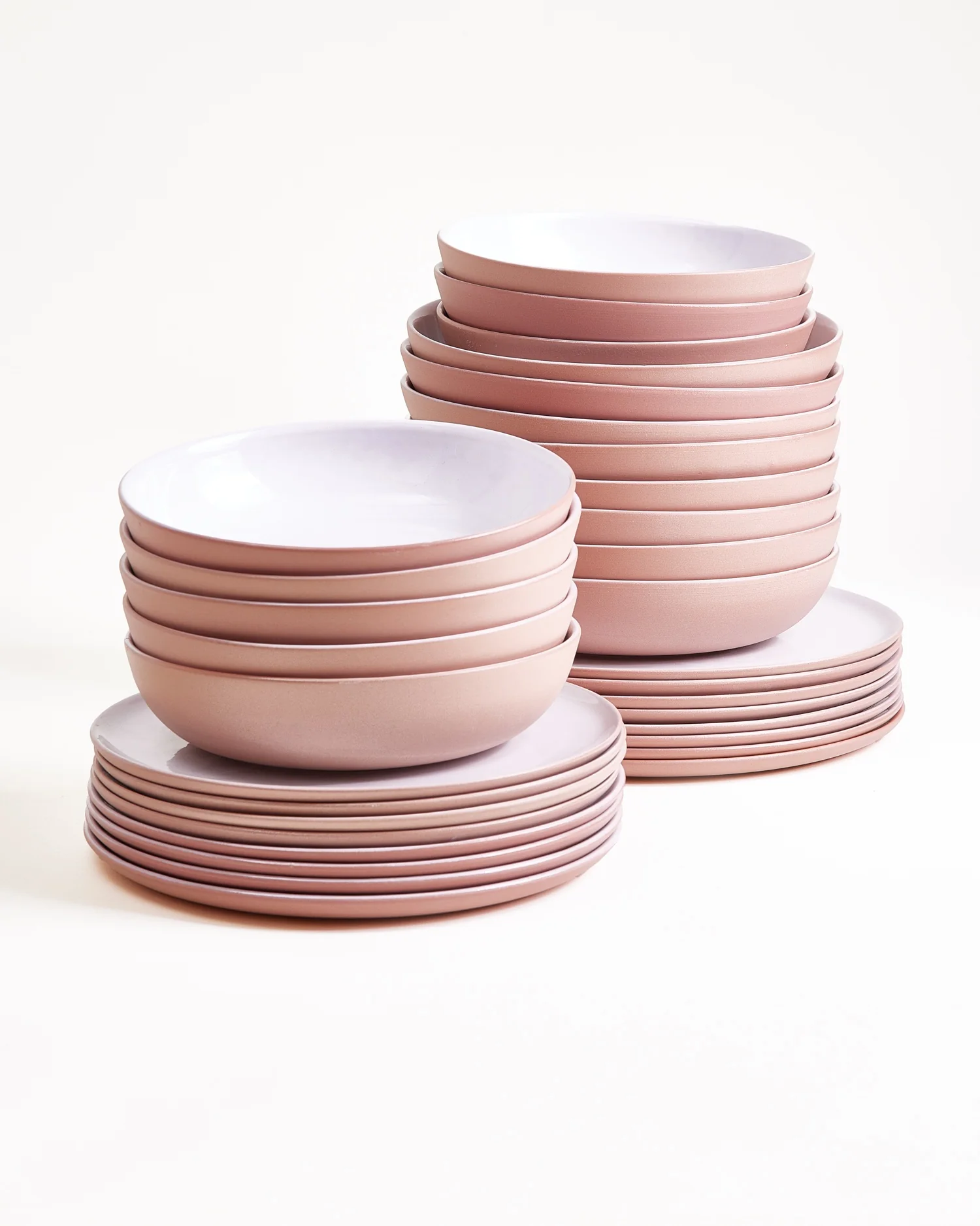 Seda Geschirr-Set rosé weiß 32-teilig